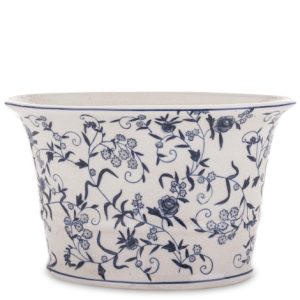 osłonka ceramiczna z motywem kwiatów